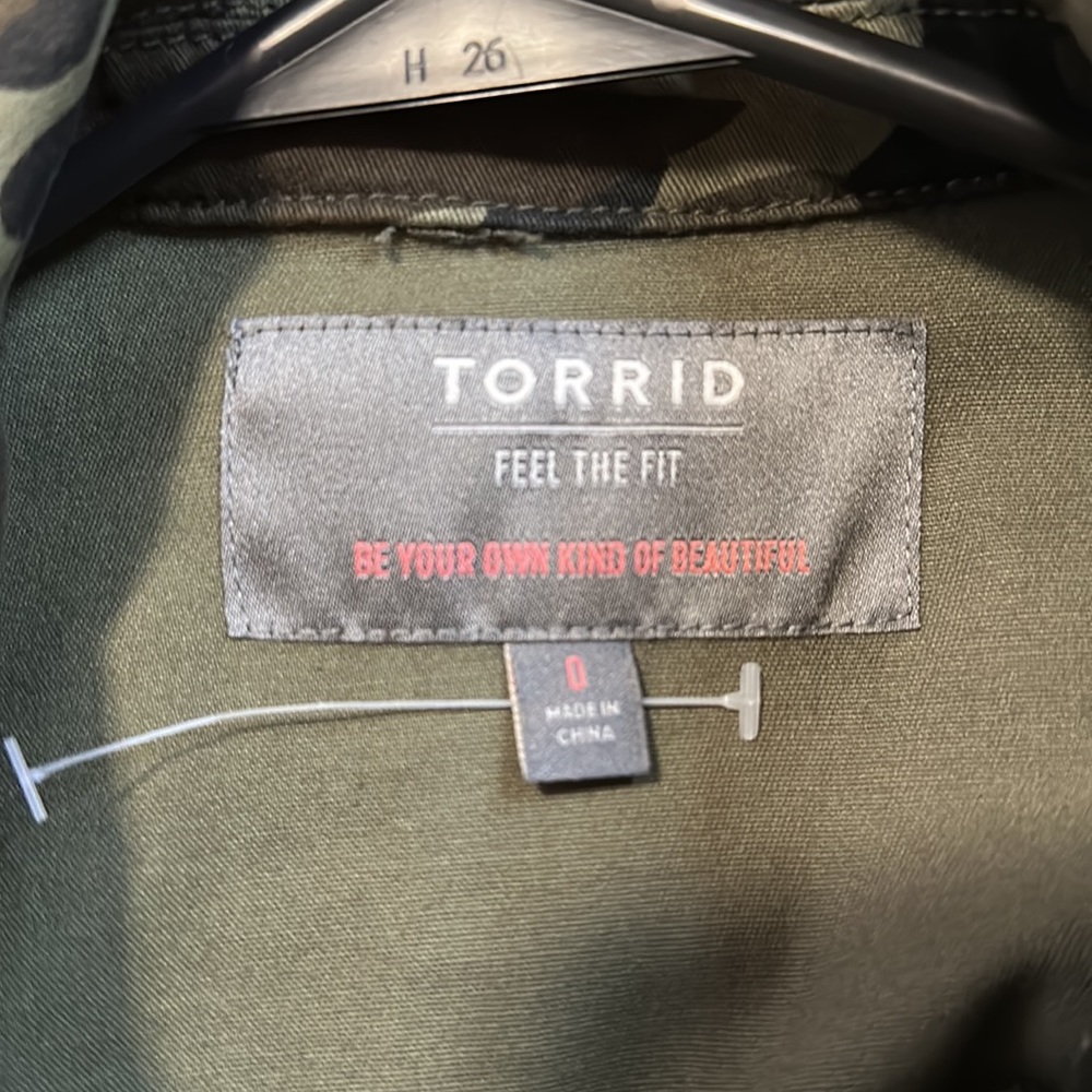 Torrid Camo Twill Anorak Utility Jacket 0 - Picture 9 of 12